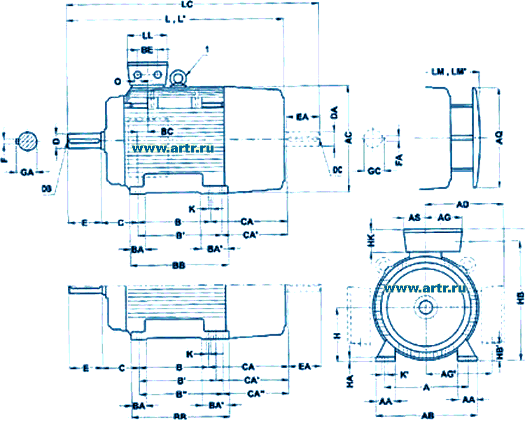  Siemens  1LG4, 1LG6