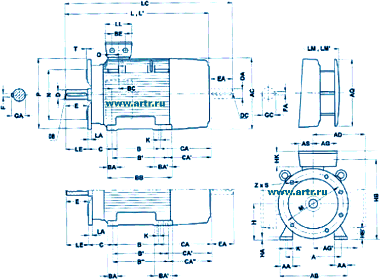  Siemens  1LG4, 1LG6